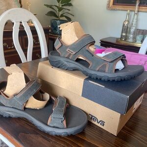 Teva Shoes KATAVI 2 SPORT Men's 10 Strappy Hiking Sandals 1019192 BLACK OLIVE